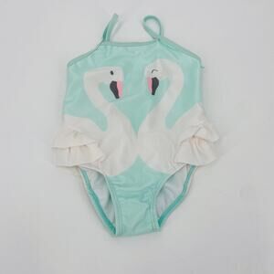 Wonder Nation Swan Bathing suit 24 month